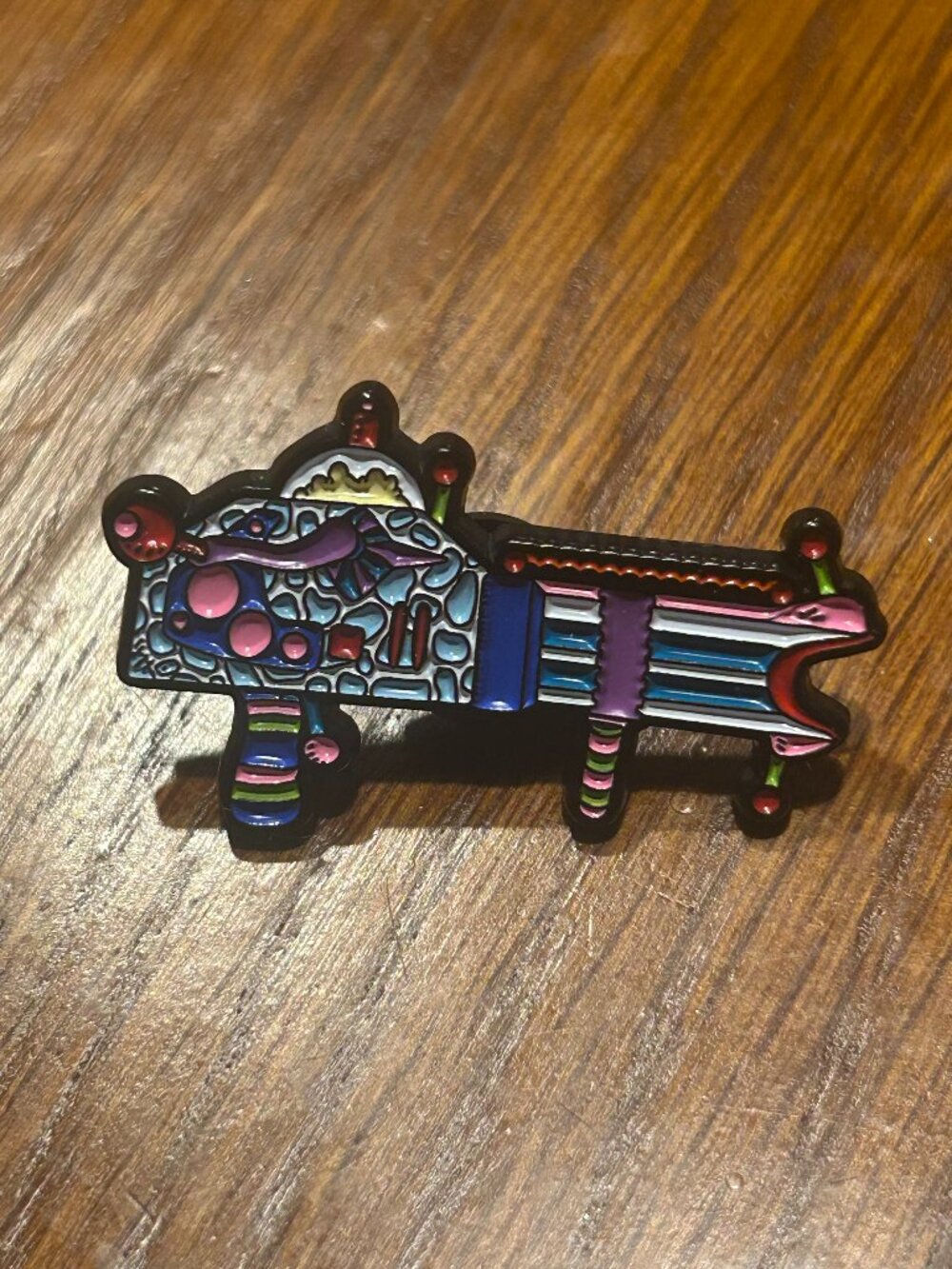 Killer Clowns from Outer Space Gun Pin 8
